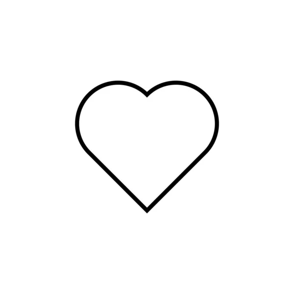 Love Icon Web Mobile App Heart Sign Symbol Icon Vector — 스톡 벡터