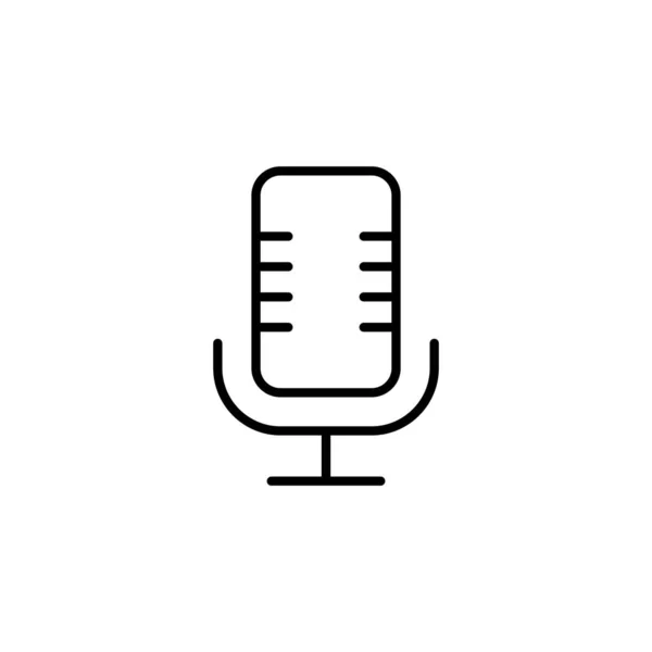 Microphone Icon Web Mobile App Karaoke Sign Symbol — Stock Vector
