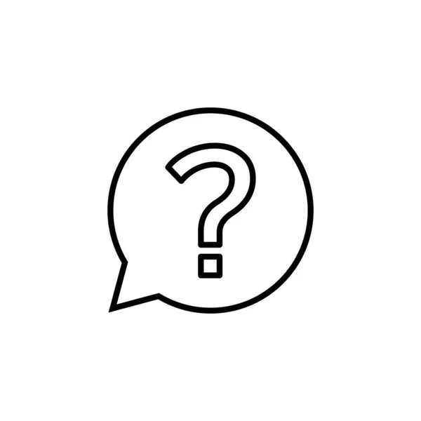 Question Icon Web Mobile App Question Mark Sign Symbol —  Vetores de Stock