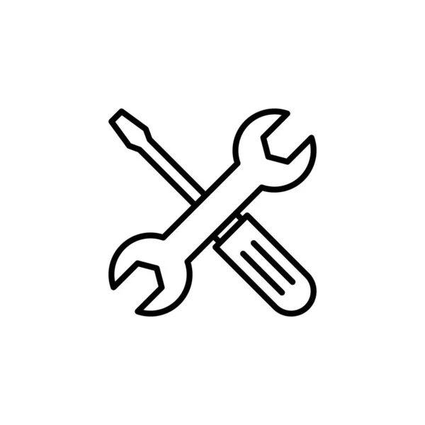 Repair Tools Icon Web Mobile App Tool Sign Symbol Setting — Stockvector