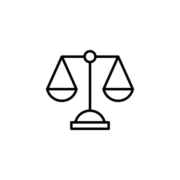Scales Icon Web Mobile App Law Scale Icon Justice Sign — Stockvector