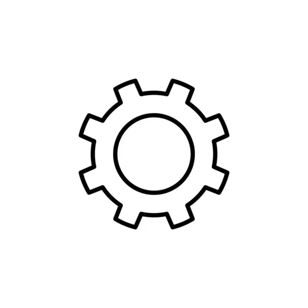 Setting Icon Web Mobile App Cog Settings Sign Symbol Gear — Wektor stockowy