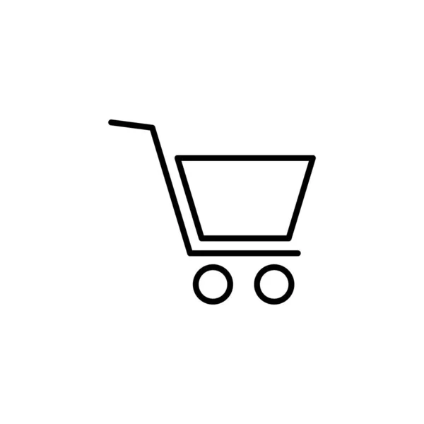 Shopping Icon Web Mobile App Shopping Cart Sign Symbol Trolley — Image vectorielle