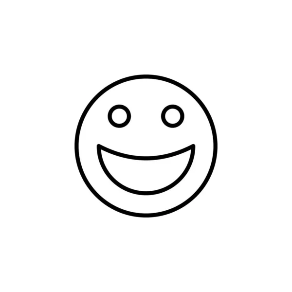 Smile Icon Web Mobile App Smile Emoticon Icon Feedback Sign — Vector de stock