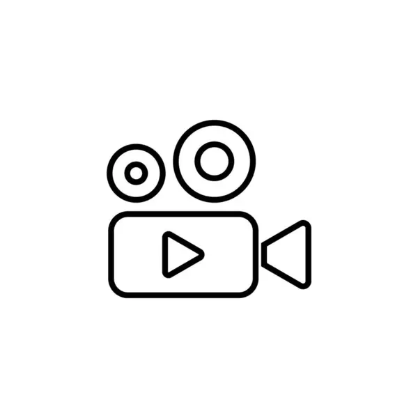 Video Icon Web Mobile App Video Camera Sign Symbol Movie — Image vectorielle