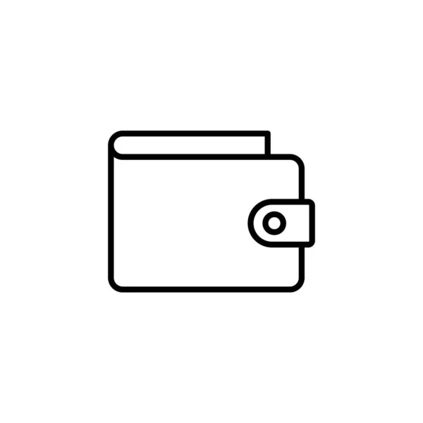 Wallet Icon Web Mobile App Wallet Sign Symbol — Stockvektor