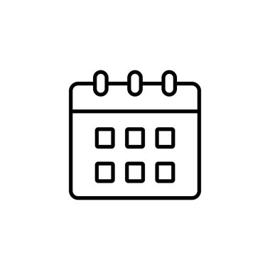 Calendar icon vector for web and mobile app. Calender sign and symbol. Schedule icon symbol