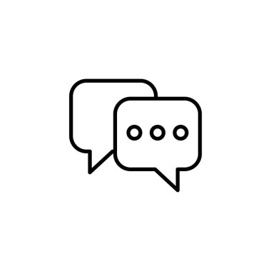 Chat icon vector for web and mobile app. speech bubble sign and symbol. comment icon. message
