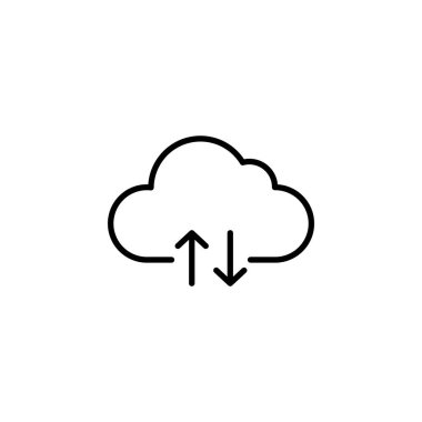 Cloud icon vector for web and mobile app. cloud sign and symbol