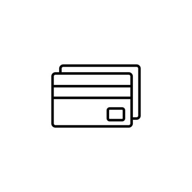 Credit card icon vector for web and mobile app. Credit card payment sign and symbol