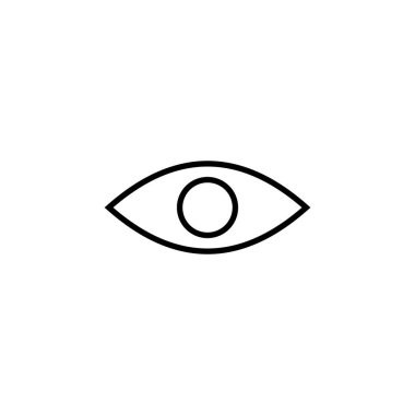 Eye icon vector for web and mobile app. Eye sign and symbol. Look and Vision icon. 