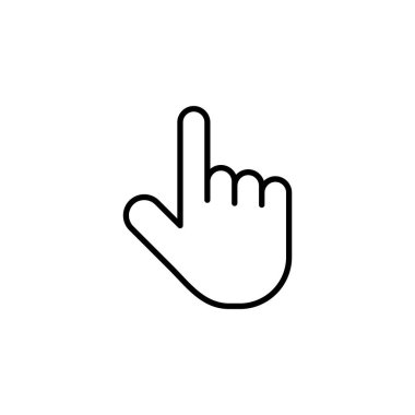 Hand cursor icon vector for web and mobile app. cursor sign and symbol. hand cursor icon clik