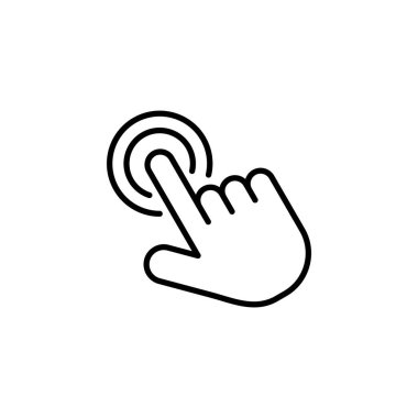 Hand click icon vector for web and mobile app. pointer sign and symbol. hand cursor icon
