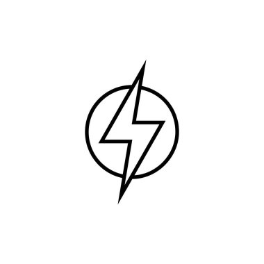 Lightning icon for web and mobile app. electric sign and symbol. power icon. energy sign