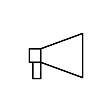Megaphone icon for web and mobile app. Loudspeaker sign and symbol