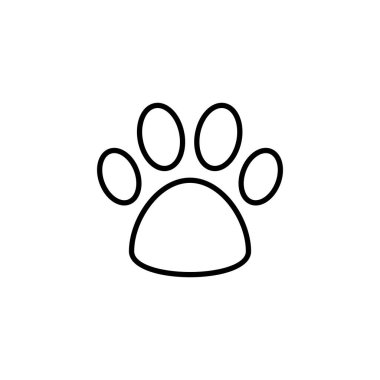 Paw icon for web and mobile app. paw print sign and symbol. dog or cat paw