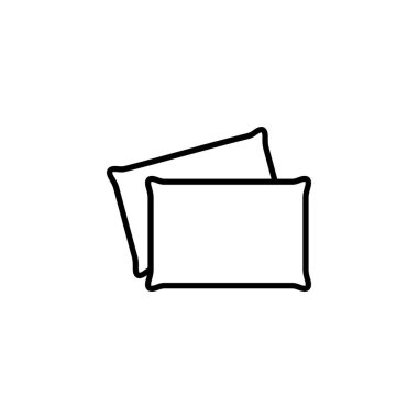 Pillow icon for web and mobile app. Pillow sign and symbol. Comfortable fluffy pillow