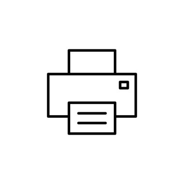 Print icon for web and mobile app. printer sign and symbol