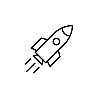 Rocket icon for web and mobile app. Startup sign and symbol. rocket launcher icon