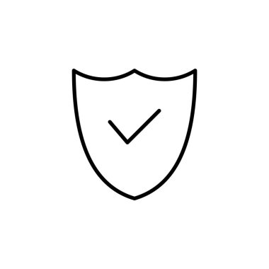 Shield check mark icon for web and mobile app. Protection approve sign. Insurance icon