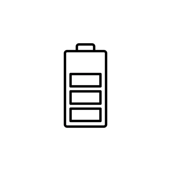 Battery Icon Vector Web Mobile App Battery Charging Sign Symbol — Stockový vektor