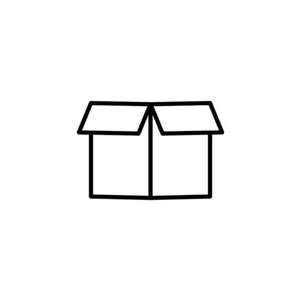 Box Icon Vector Web Mobile App Box Sign Symbol Parcel — ストックベクタ