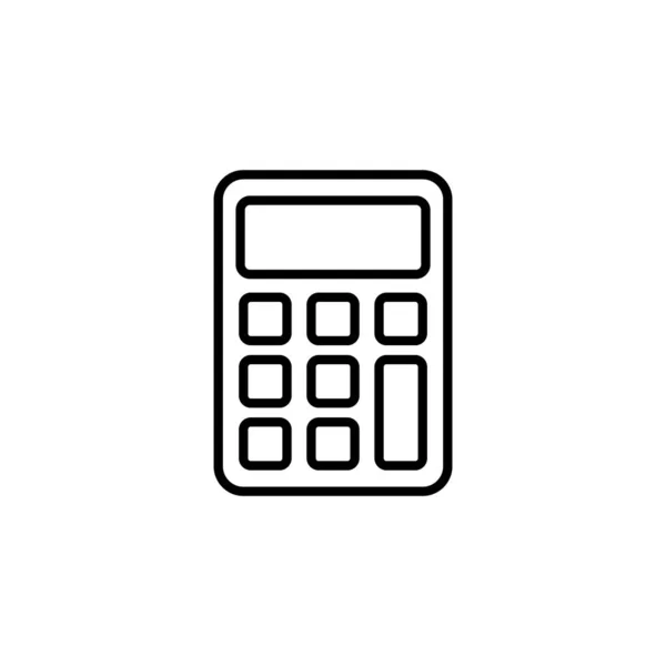 Calculator Icon Vector Web Mobile App Accounting Calculator Sign Symbol — Stockvektor