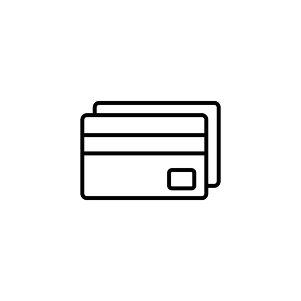 Credit Card Icon Vector Web Mobile App Credit Card Payment — Archivo Imágenes Vectoriales