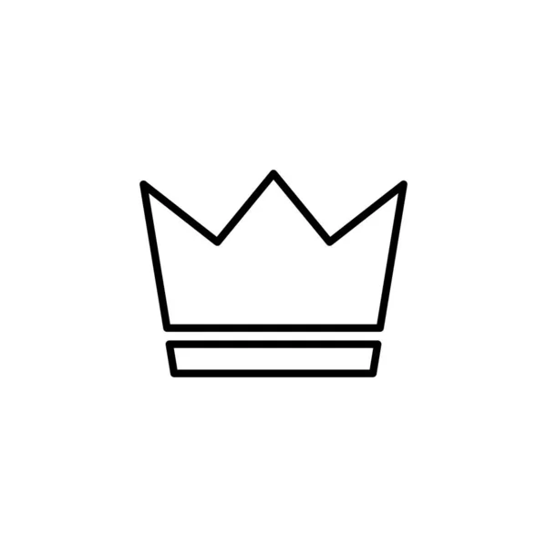 Crown Icon Vector Web Mobile App Crown Sign Symbol — Vettoriale Stock