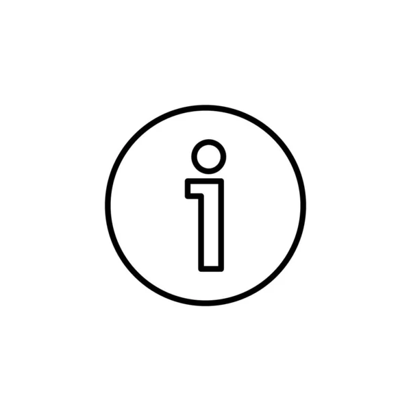 Info Sign Icon Web Mobile App Sign Symbol Faq Icon — Image vectorielle
