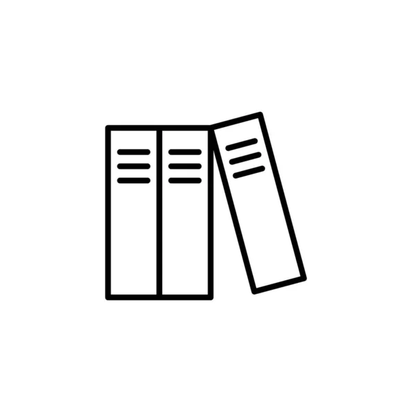 Library Icon Web Mobile App Education Sign Symbol — Stockvektor