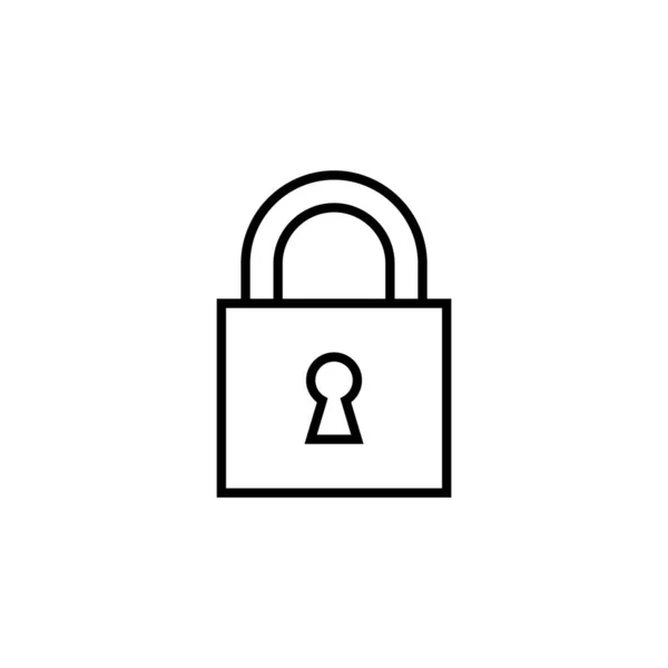 Lock Icon Web Mobile App Padlock Sign Symbol Encryption Icon — Vetor de Stock