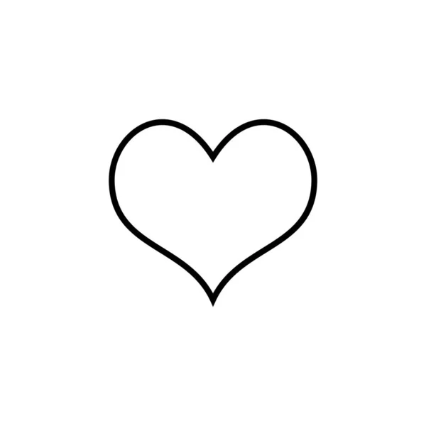 Love Icon Web Mobile App Heart Sign Symbol Icon Vector — Vetor de Stock