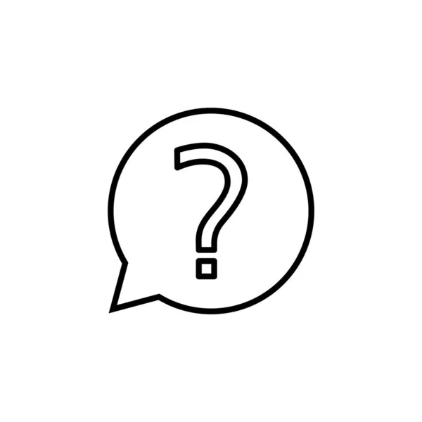 Question Icon Web Mobile App Question Mark Sign Symbol —  Vetores de Stock