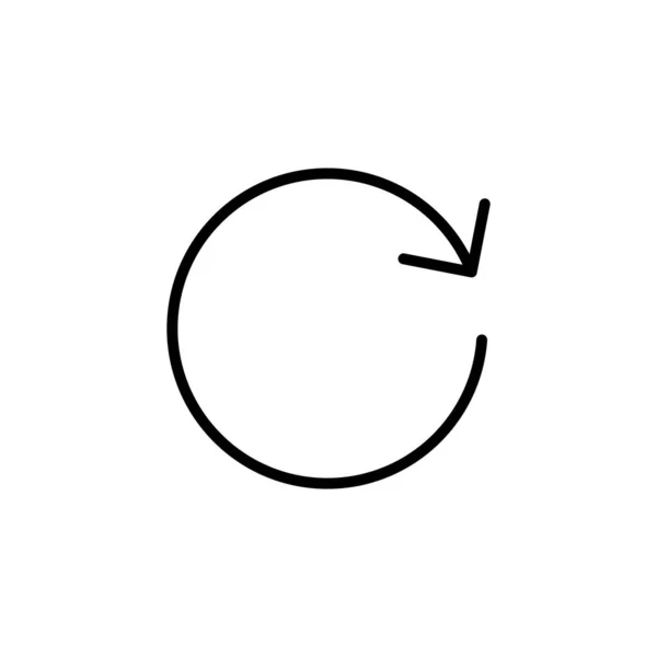 Refresh Icon Web Mobile App Reload Sign Symbol Update Icon — Vetor de Stock