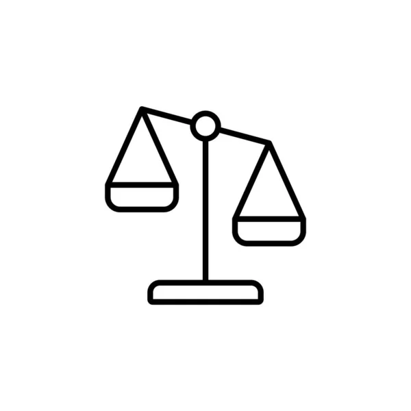 Scales Icon Web Mobile App Law Scale Icon Justice Sign — Image vectorielle