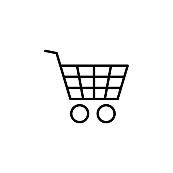 Shopping Icon Web Mobile App Shopping Cart Sign Symbol Trolley — Archivo Imágenes Vectoriales