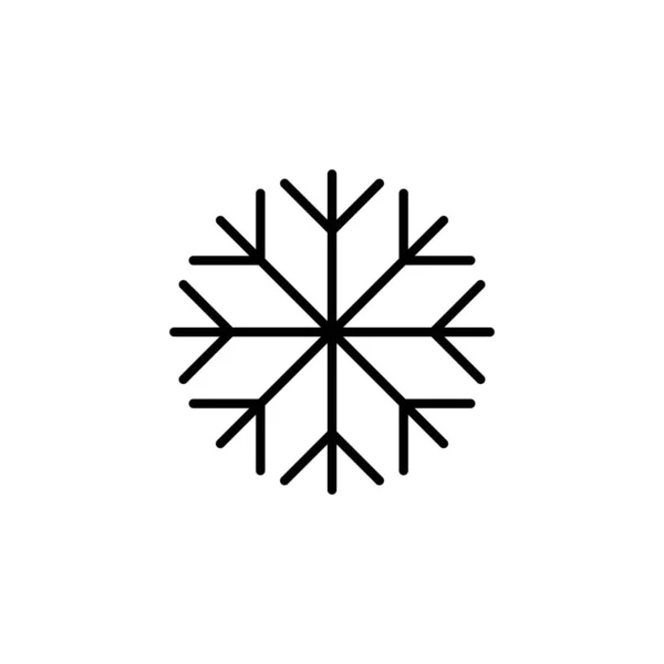 Snow Icon Web Mobile App Snowflake Sign Symbol — Stock Vector