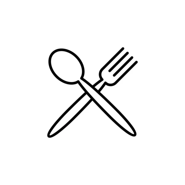 Spoon Fork Icon Web Mobile App Spoon Fork Knife Icon — Stockový vektor
