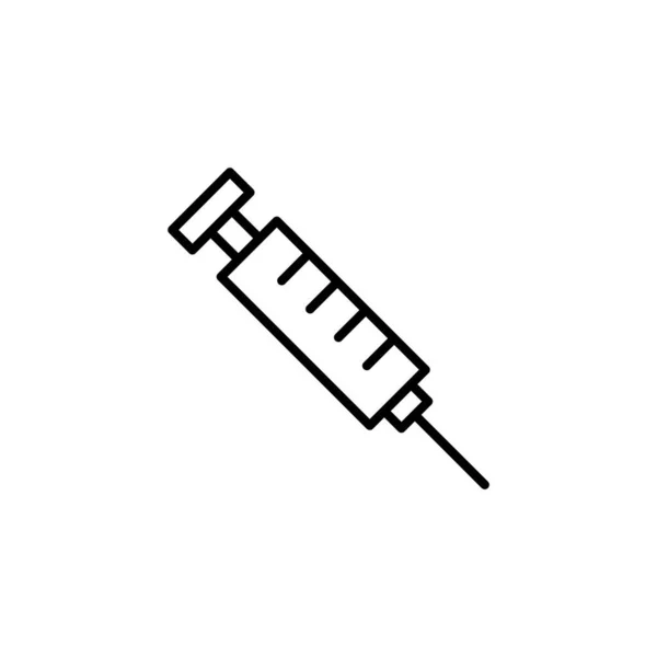 Значок Шприца Веб Мобильного Приложения Знак Инъекции Символ Значок Вакцины — стоковый вектор