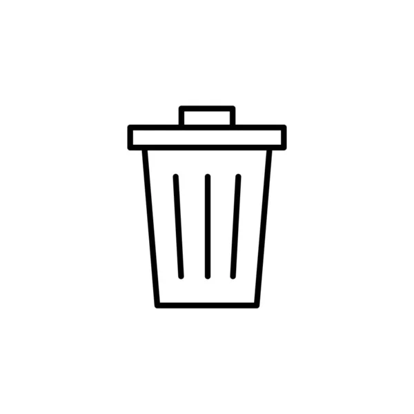 Trash Icon Web Mobile App Trash Can Icon Delete Sign — Vector de stock