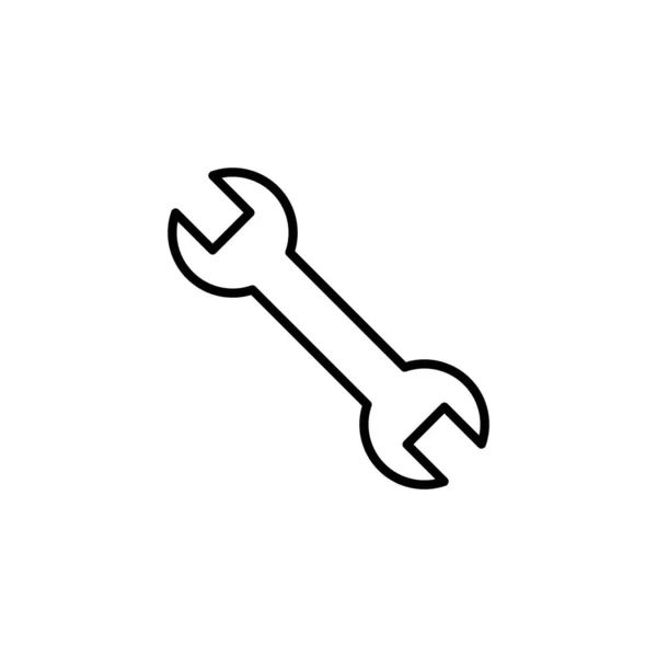 Wrench Icon Web Mobile App Repair Icon Tools Sign Symbol — Vetor de Stock
