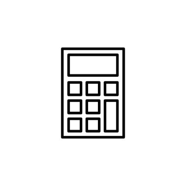 Calculator icon vector for web and mobile app. Accounting calculator sign and symbol.