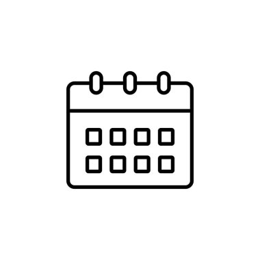 Calendar icon vector for web and mobile app. Calender sign and symbol. Schedule icon symbol