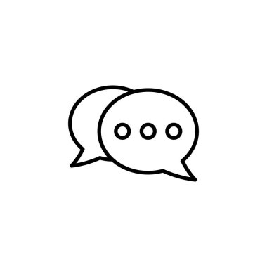 Chat icon vector for web and mobile app. speech bubble sign and symbol. comment icon. message