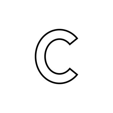 Copyright icon vector for web and mobile app. copyright sign and symbol