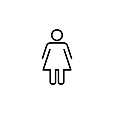 Female icon vector for web and mobile app. woman sign and symbol