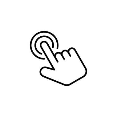 Hand click icon vector for web and mobile app. pointer sign and symbol. hand cursor icon
