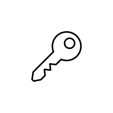 Key icon for web and mobile app. Key sign and symbol.