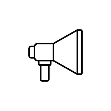 Megaphone icon for web and mobile app. Loudspeaker sign and symbol